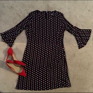 Tommy Hilfiger Black and Red Polka Dot Dress